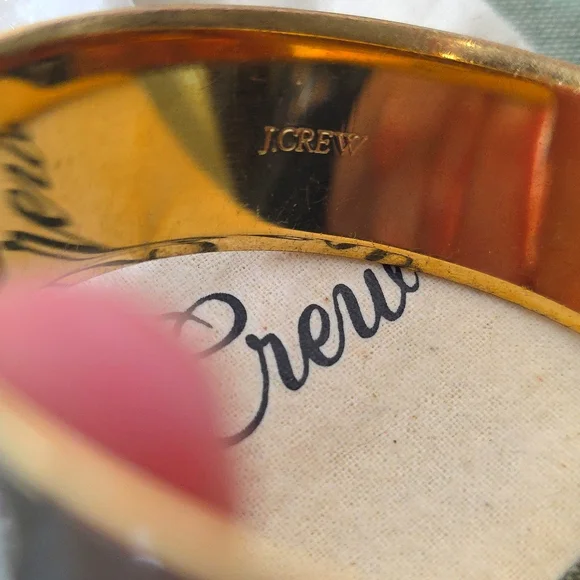 J. Crew Multicolor Statement Necklace and Gold Bangle Set - Picture 5 of 8